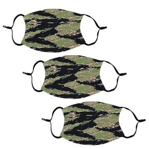 Pack of 3 Adjustable Polyester Graphic Face Mask